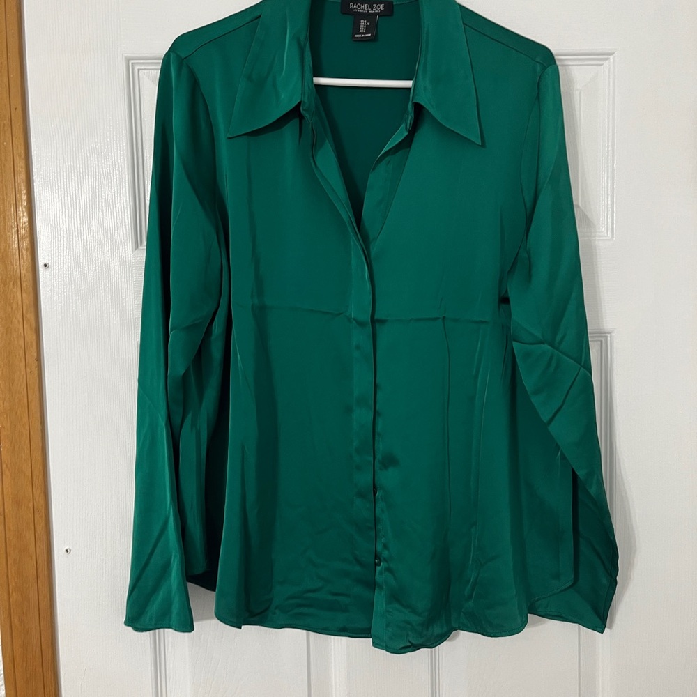 Rachel Zoe Emerald Green Blouse